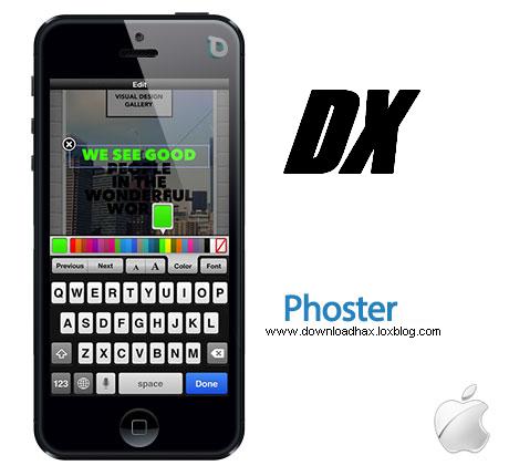 phoster ساخت عکس و پوستر با Phoster 1.5.3   آیفون و آیپد 